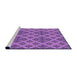 Sideview of Machine Washable Transitional Violet Purple Rug, wshpat2868pur