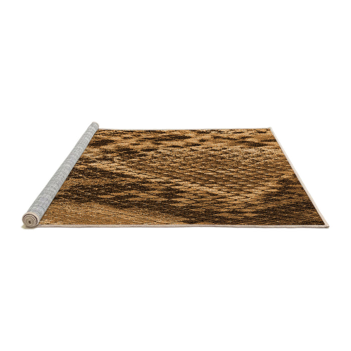 Sideview of Machine Washable Transitional Red Brown Rug, wshpat287org