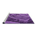 Sideview of Machine Washable Transitional Purple Rug, wshpat287pur