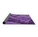 Thickness of Patterned Purple Rug, pat287pur