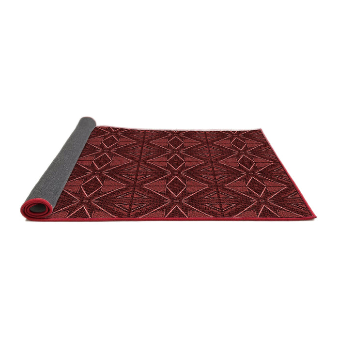 Thickness of Patterned Red Rug, pat2873rd
