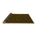 Thickness of Patterned Dark Bronze Brown Rug, pat2873yw