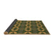 Thickness of Patterned Army Green Rug, pat2874brn