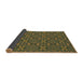 Thickness of Patterned Army Green Rug, pat2875brn