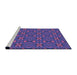 Sideview of Machine Washable Transitional Bright Grape Purple Rug, wshpat2875pur