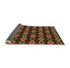 Thickness of Patterned Light Brown Rug, pat2877org