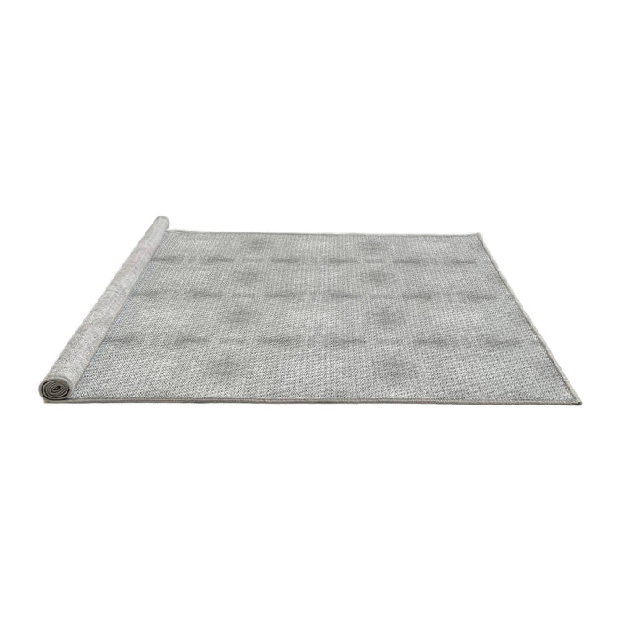 Sideview of Machine Washable Transitional Dark Gray Rug, wshpat2879gry