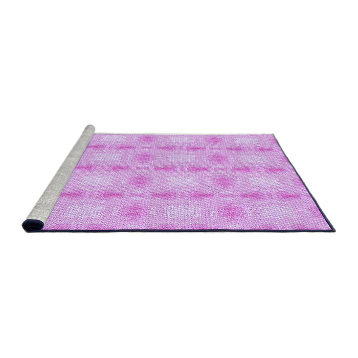 Sideview of Machine Washable Transitional Purple Rug, wshpat2879pur