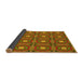 Thickness of Patterned Brown Rug, pat2882yw