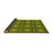 Thickness of Patterned Pistachio Green Rug, pat2883yw