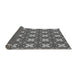Thickness of Patterned Dark Gray Rug, pat2886gry