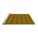 Sideview of Machine Washable Transitional Red Brown Rug, wshpat2888yw