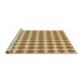 Sideview of Machine Washable Transitional Chestnut Red Rug, wshpat2889brn