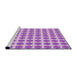 Sideview of Machine Washable Transitional Crimson Purple Rug, wshpat2889pur