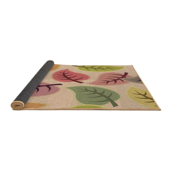 Thickness of Patterned Rust Pink Rug, pat289brn