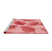 Sideview of Machine Washable Transitional Pastel Pink Rug, wshpat289rd