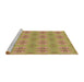 Sideview of Machine Washable Transitional Golden Brown Yellow Rug, wshpat2891brn