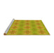 Sideview of Machine Washable Transitional Dark Golden Brown Rug, wshpat2891yw