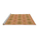 Sideview of Machine Washable Transitional Orange Rug, wshpat2892org