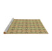 Sideview of Machine Washable Transitional Dark Golden Brown Rug, wshpat2893brn