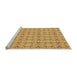 Sideview of Machine Washable Transitional Orange Rug, wshpat2893org