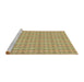 Sideview of Machine Washable Transitional Dark Golden Brown Rug, wshpat2896brn