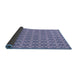 Thickness of Patterned Slate Blue Rug, pat2897blu