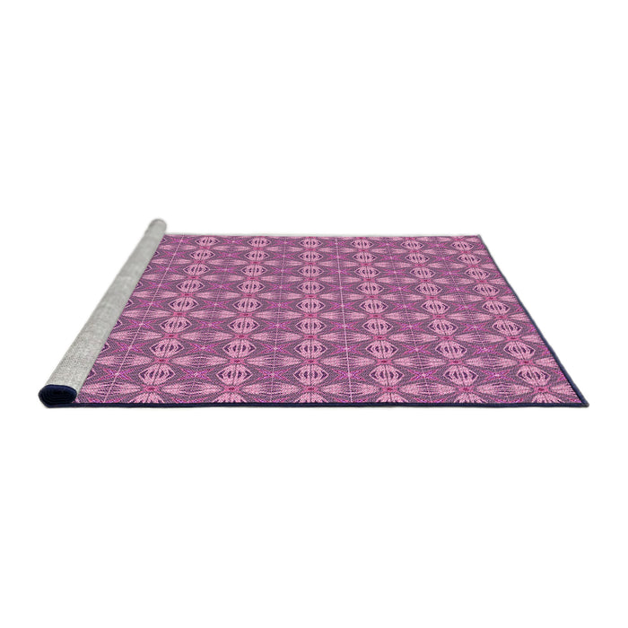 Sideview of Machine Washable Transitional Violet Purple Rug, wshpat2897pur