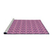 Sideview of Machine Washable Transitional Violet Purple Rug, wshpat2897pur