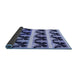 Thickness of Patterned Blue Rug, pat2899blu