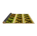 Thickness of Patterned Dark Bronze Brown Rug, pat2899yw