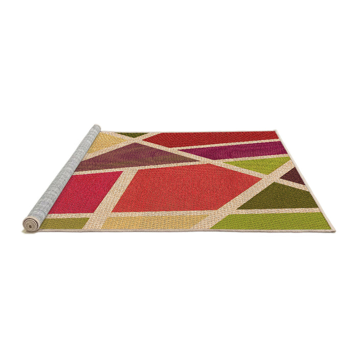 Sideview of Machine Washable Transitional Red Rug, wshpat29org