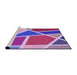 Sideview of Machine Washable Transitional Medium Violet Red Pink Rug, wshpat29pur