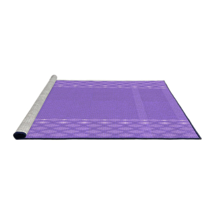 Sideview of Machine Washable Transitional Purple Rug, wshpat290pur