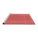 Sideview of Machine Washable Transitional Red Rug, wshpat290rd