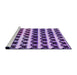 Sideview of Machine Washable Transitional Purple Rug, wshpat2900pur