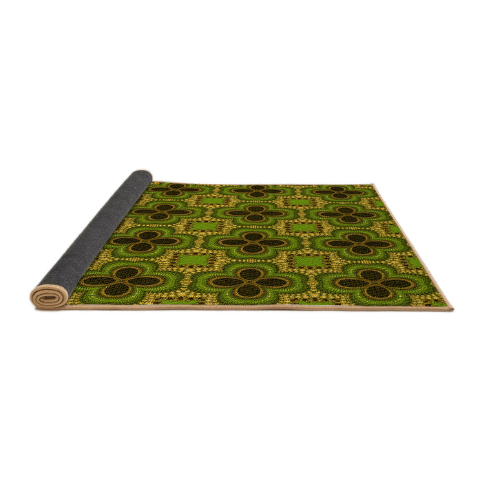 Thickness of Patterned Pistachio Green Rug, pat2901yw