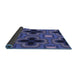 Thickness of Patterned Medium Slate Blue Rug, pat2902blu