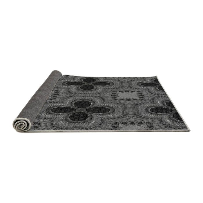 Thickness of Patterned Platinum Gray Rug, pat2902gry