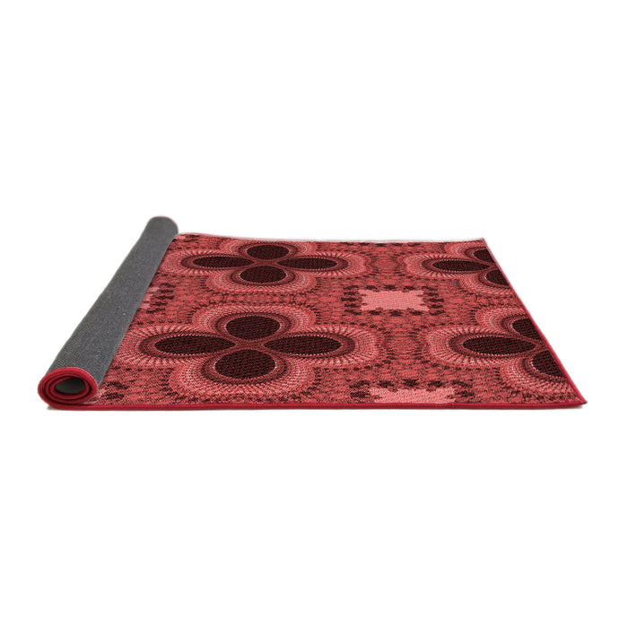 Thickness of Patterned Red Rug, pat2902rd