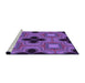 Sideview of Machine Washable Transitional Bright Purple Rug, wshpat2903pur