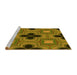 Sideview of Machine Washable Transitional Dark Bronze Brown Rug, wshpat2903yw