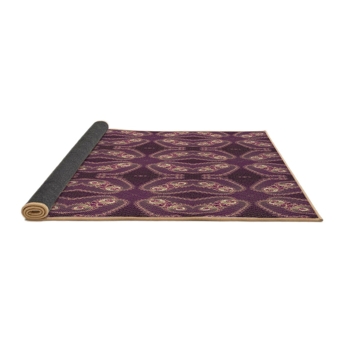 Thickness of Patterned Red Rug, pat2904brn