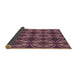 Thickness of Patterned Red Rug, pat2904brn