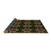 Thickness of Patterned Chocolate Brown Rug, pat2905brn