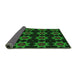 Thickness of Patterned Black Rug, pat2905grn