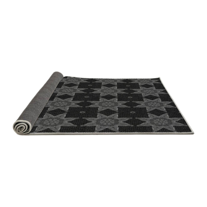 Thickness of Patterned Midnight Gray Rug, pat2905gry