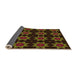 Thickness of Patterned Oak Brown Rug, pat2905org