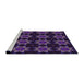 Sideview of Machine Washable Transitional Deep Purple Rug, wshpat2905pur