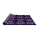 Thickness of Patterned Deep Purple Rug, pat2905pur